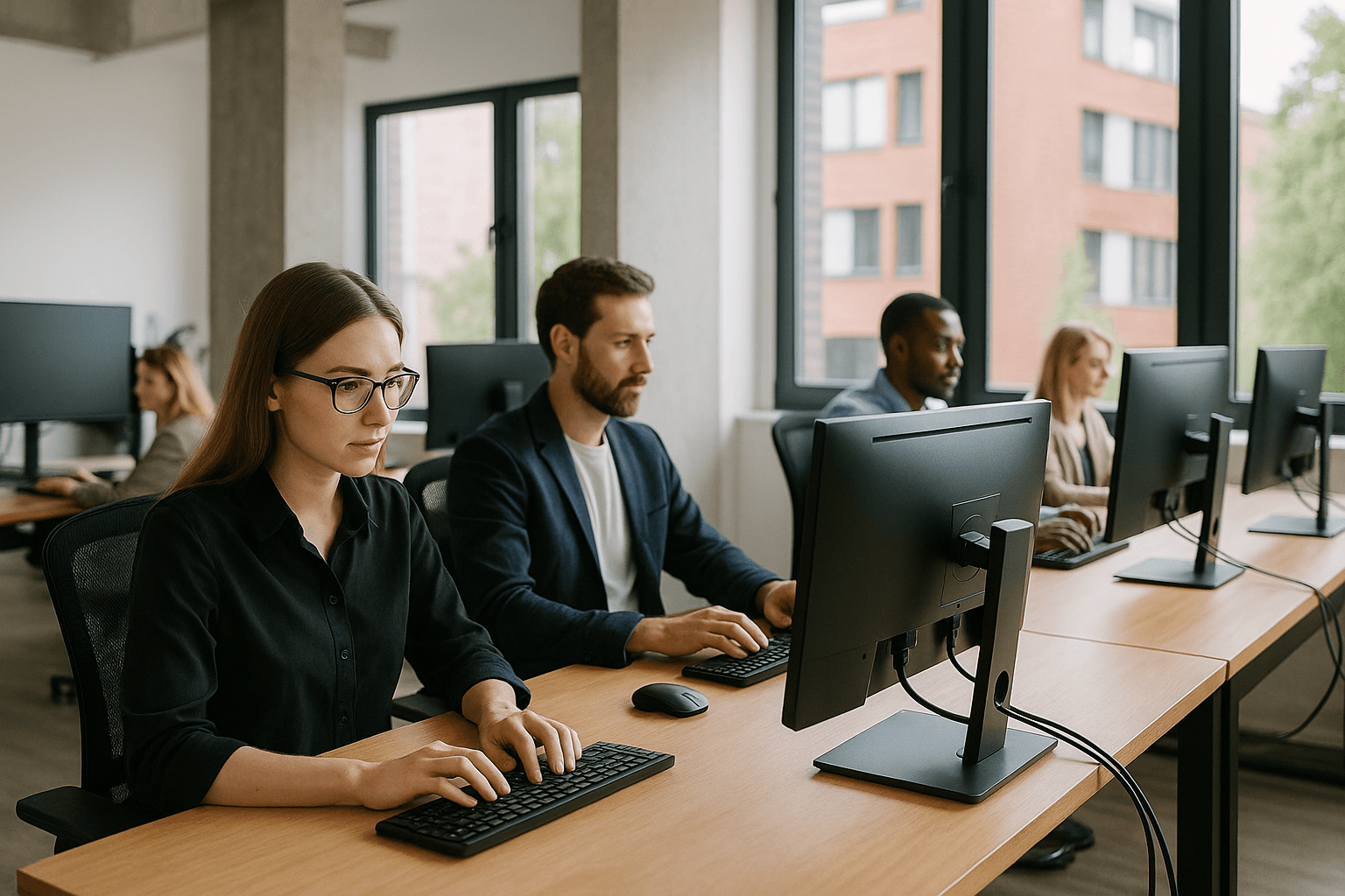 Modern office workspace